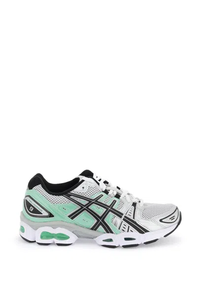 Asics Gel-nimbus 9 Sportstyle Sneakers In White/bamboo, Women's At Urban Outfitters In Mixed Colours