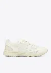 Asics Round Toe Mesh Panels Rubber Sole Sneakers In White