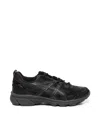 Asics Womens Black Obsidian Grey Gel-nunobiki Faux-leather And Mesh Low-top Trainers In Black