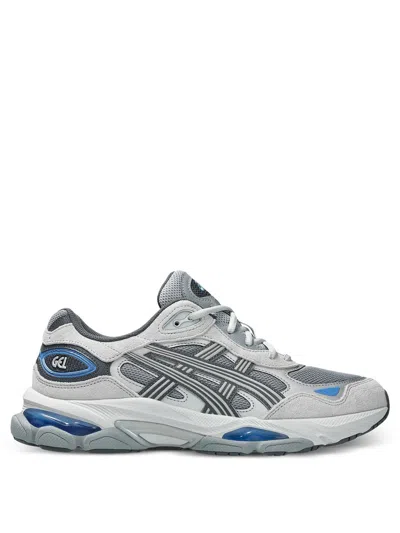 Asics Mens Gravel Piedmont Grey Gel-nyc 2.0 Mesh Trainers In Blue