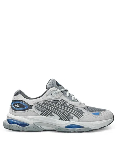 Asics Mens Gravel Piedmont Grey Gel-nyc 2.0 Mesh Trainers In Blue