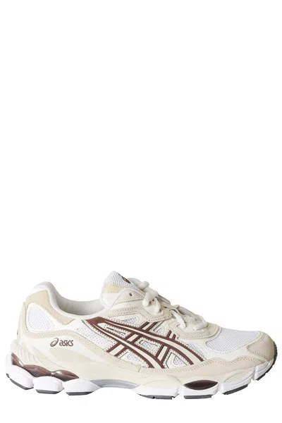 Asics Gel Nyc Cream Coffee Mesh Suede Sneakers In Neutral