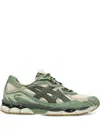 Asics Gel-nyc "feather Grey" Sneakers In Green