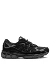 Asics Panelled Design Gel Nyc Sneakers With Suede And Mesh Elements In Black