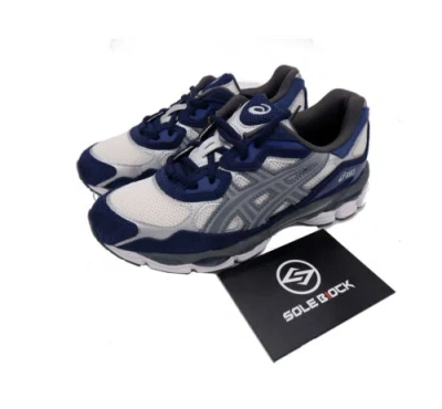 Pre-owned Asics Gel Nyc Navy Steel Men's 1201a789-100 In White