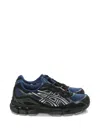 Asics Gel-nyc Mesh And Suede Sneakers In Black