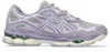 Asics Gel-nyc Leather Sneakers In Cement Grey Ash Rock