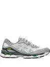 Asics Sneakers With Contrast Panels And Mesh Upper In Gray
