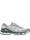 Asics Sneakers With Contrast Panels And Mesh Upper In Gray