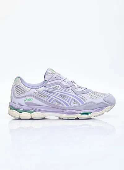 Asics Gel-nyc Sportstyle Sneakers In Cement Grey/ash Rock At Urban Outfitters In Purple