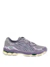 Asics Gel-nyc Leather Sneakers In Purple