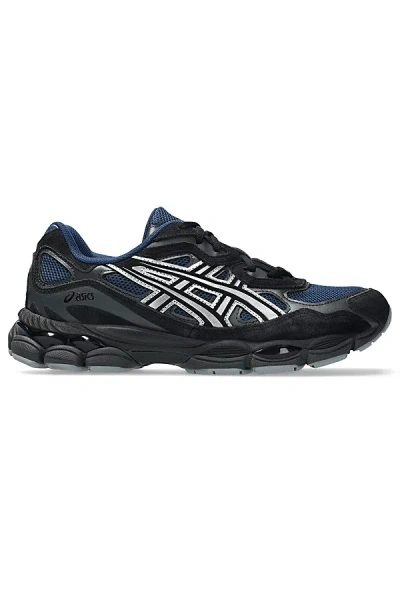 Asics Gel-nyc Sportstyle Sneakers In Independence Blue/pure Silver At Urban Outfitters In Black