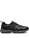 Asics Panelled Design Gel Nyc Sneakers With Suede And Mesh Elements In Black