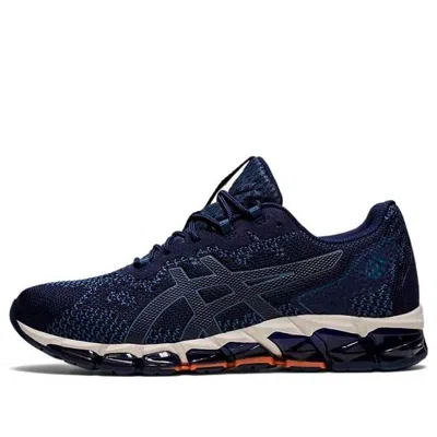 Asics Gel Quantum 360 6 Knit 'peacoat Orange' In Blue