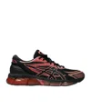 Asics Mesh Upper Rubber Outsole Sneakers Slip-on In Black