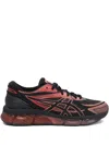Asics Mesh Upper Rubber Outsole Sneakers Slip-on In Black