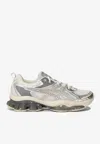 Asics White And Grey Gel Quantum Kinetic Sneakers