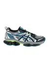 Asics Multicolor Mesh And Rubber Gel Quantum Kinetic Sneakers In Blue