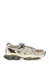 Asics 'mesh Upper Kinetic Sneakers With Pull Tab' In Neutral