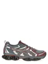 Asics Multicolor Mesh And Rubber Gel Quantum Kinetic Sneakers In Gray