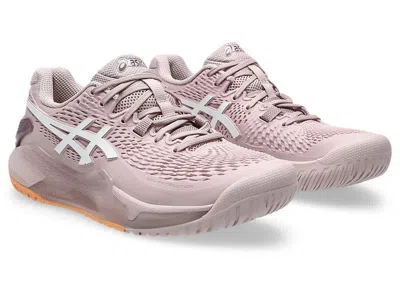 Asics Gel-resolution 9 1042a208-701 Womens Rose White Tennis Shoes Zogg1180 In Gold