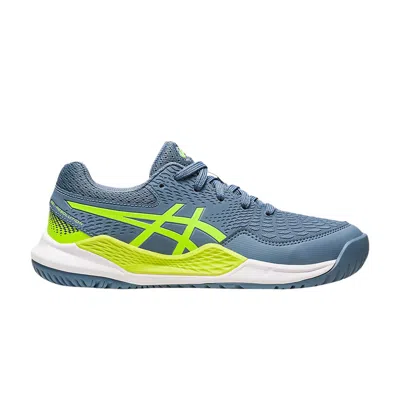 Pre-owned Asics Gel Resolution 9 Gs 'steel Blue Hazard Green' | Kid's Size 1.5