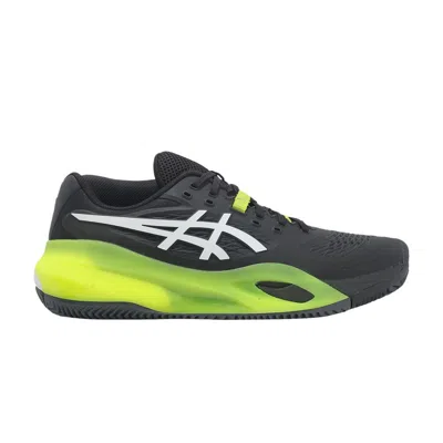 Pre-owned Asics Gel Resolution X Clay 'black White Green' | Men's Size 7.5