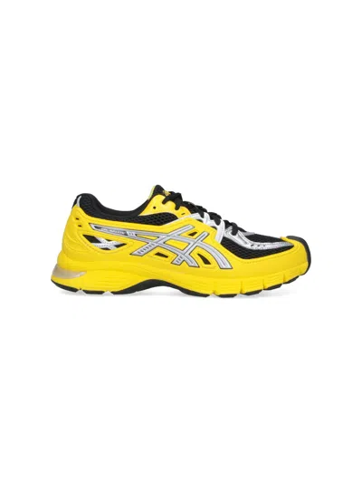 Asics Vibrant Yellow And Black Leather Gel Sd Lite Sneakers In Multi