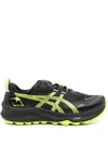 Asics Gel-trabuco 12 Gtx Lace-up Sneakers In 003 Black/safety Yellow