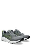 Asics ® Gel-venture 9 Running Shoe In Steel Grey/safety Yellow