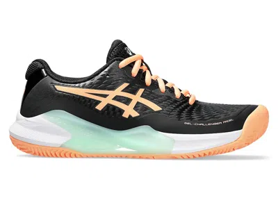 Pre-owned Asics Gelchallenger 14 Padel (women's) Sneakers In Black/bright Sunstone In Multi