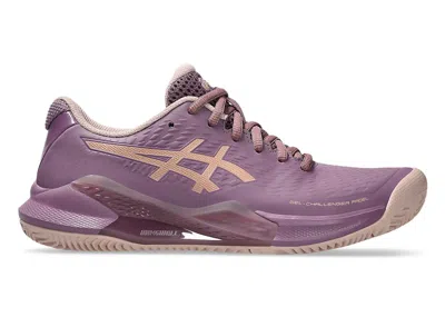 Pre-owned Asics Gelchallenger 14 Padel (women's) Sneakers In Dark Ube/rose Gold