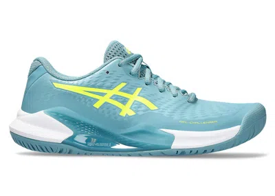 Pre-owned Asics Gelchallenger 14 (women's) Sneakers In Gris Blue/safety Yellow In Multi