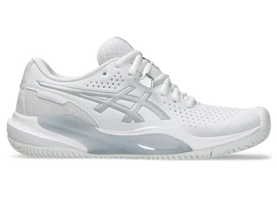 Pre-owned Asics Gelchallenger 15 Clay (women's) Sneakers In White/pure Silver