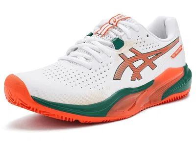 Asics Gel-challenger 15 Padel Men's Tennis Shoes White/energy Orange: 11 D - Medium In Multi
