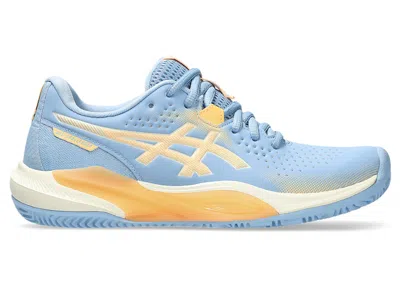 Pre-owned Asics Gelchallenger 15 Padel (women's) Sneakers In Stone Wash/orange Glow