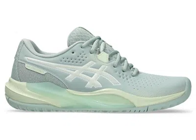 Pre-owned Asics Gelchallenger 15 (women's) Sneakers In Lichen Rock/whisper Green