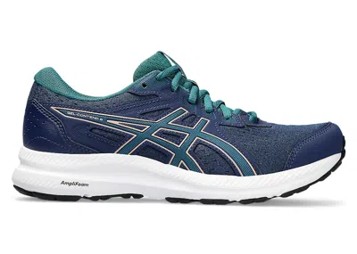 Pre-owned Asics Gelcontend 8 (women's) Sneakers In Blue Expanse/rich Teal