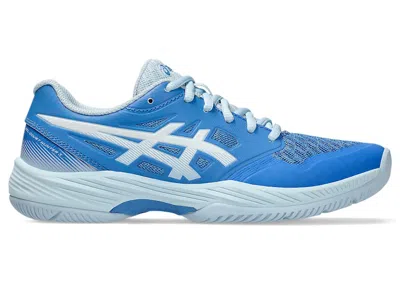 Pre-owned Asics Gelcourt Hunter 3 (women's) Sneakers In Blue Coast/white