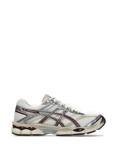 Asics Gel-cumulus 16 Mesh And Glossy Synthetic Leather Sneakers In White