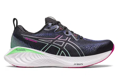 Pre-owned Asics Gelcumulus 25 (women's) Sneakers In Black/pink Rave In Multi