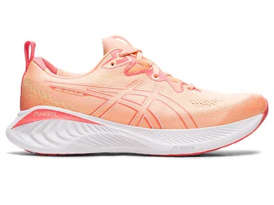 Pre-owned Asics Gelcumulus 25 (women's) Sneakers In Summer Dune/light Orange