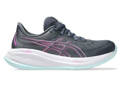 Pre-owned Asics Gelcumulus 26 (women's) Sneakers In Tarmac/bold Magenta