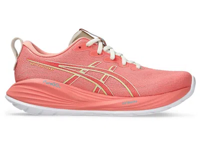 Pre-owned Asics Gelcumulus 27 (women's) Sneakers In Guava/lime Green