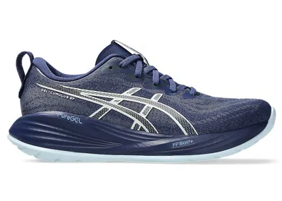 Pre-owned Asics Gelcumulus 27 (women's) Sneakers In Indigo Blue/cool Grey