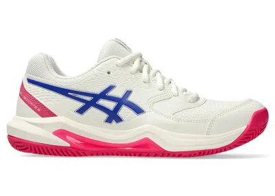Pre-owned Asics Geldedicate 8 Clay (women's) Sneakers In Cream/dark Cobalt Blue