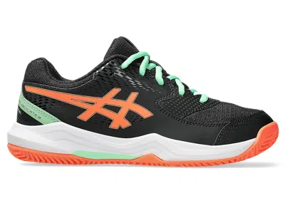 Pre-owned Asics Geldedicate 8 Padel Sneakers In Black/vivid Coral