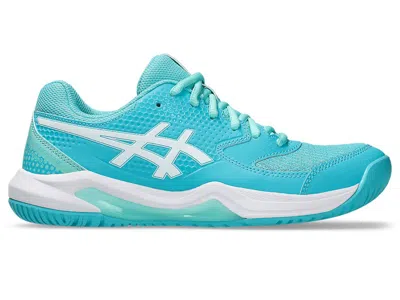 Pre-owned Asics Geldedicate 8 Pickleball (women's) Sneakers In Energy Aqua/white