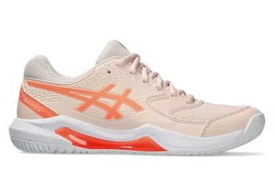 Pre-owned Asics Geldedicate 8 (women's) Sneakers In Pearl Pink/sun Coral