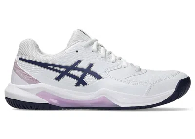 Pre-owned Asics Geldedicate 8 (women's) Sneakers In White/indigo Fog